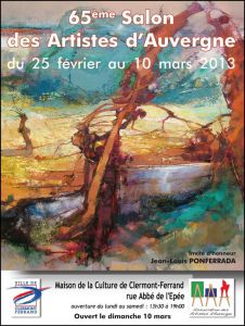 65ème Salon des Artistes d'Auvergne 65ème Salon des Artistes d'Auvergne